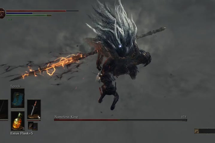 me beating nameless king man